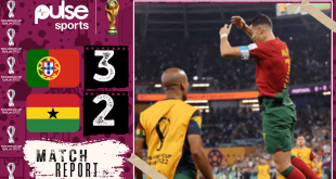 Ghana score Africa's first goal but Ronaldo's record-breaking penalty fires Portugal to a win