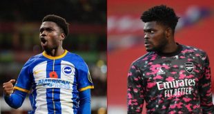 Lamptey scores for Brighton to knock Arsenal out of the EFL Cup while Partey watches from the bench