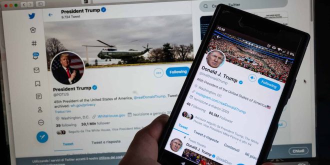 Twqtter flags Trump tweet for violating election integrity rules