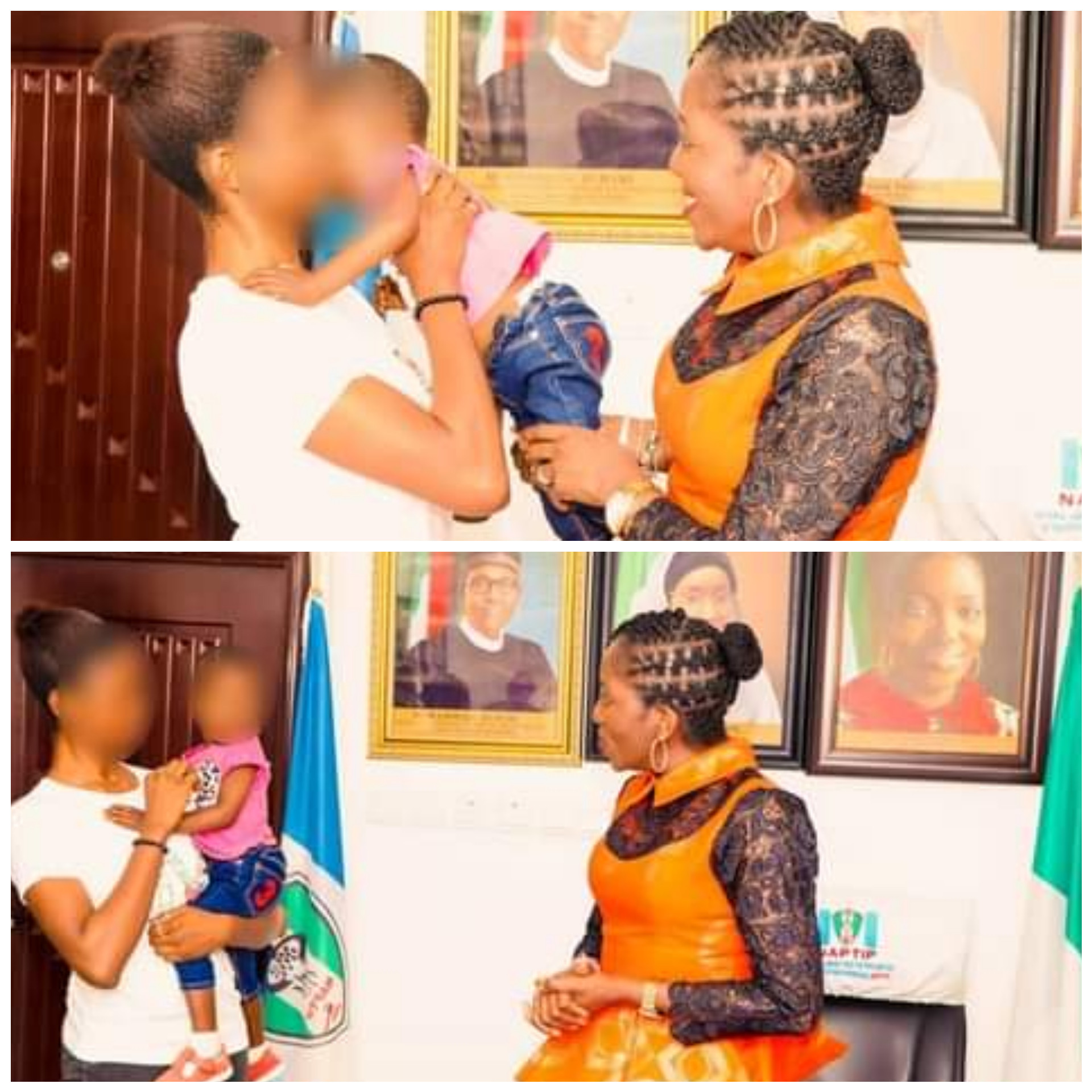 NAPTIP reunites 2-year-old victim of human trafficking with her teenage mother
