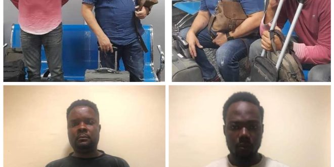 NDLEA arrests two Pakistani businessmen with cocaine at Lagos airport, nabs 2 wanted