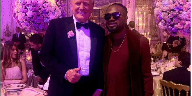Nigerian Singer, Cobhams Meets Donald Trump