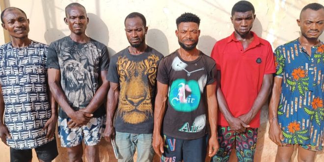 Police arrest six men for allegedly stripping a woman naked in Enugu community