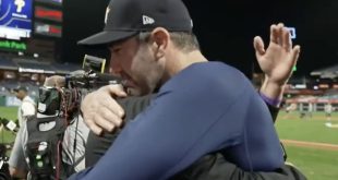 Reporter Laughs, Hugs, Cries With Justin Verlander After World Series Win