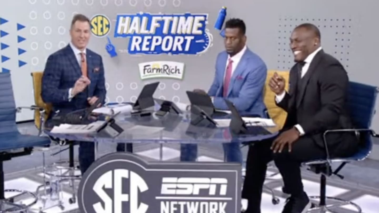 SEC Network Halftime Show Gets Awkward After Peter Burns Makes Joke About Benjamin Watson's Wife