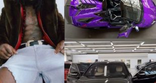 Singer BurnaBoy shows off his new toys, a Lamborghini Aventador SVJ worth $1m and a Maybach (photos/video)