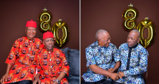 Twin brothers celebrate their 80th birthday