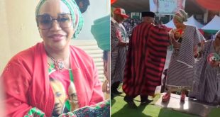 Watch Moment Peter Obi’s Wife, Margaret Stormed IBB Square For Husband’s Mega Rally