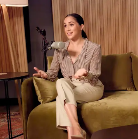 "What is so scary about a woman having an opinion as strongly as a man does?" Meghan Markle asks as she defends "feminism" and "woke" culture