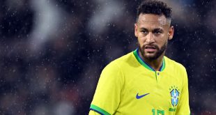 Brazil forward Neymar looks on during the international friendly between Brazil and Ghana on 23 September, 2022 at the Stade Oceane, Le Havre, France