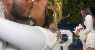 BBNaija star, Frodd proposes to his girlfriend, Chioma, and she said YES! (video)