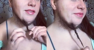Bearded woman tired of shaving embraces facial hair