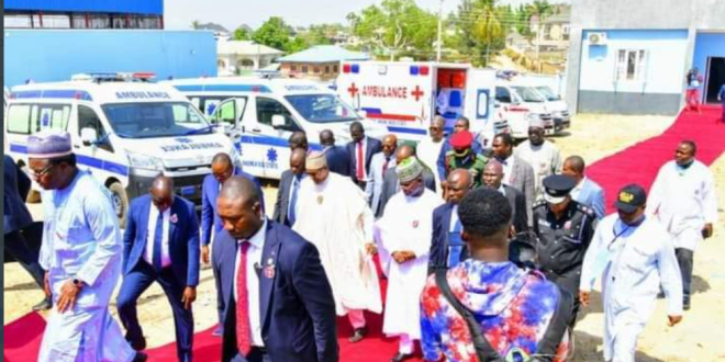 Buhari Commissions Projects In Kogi Amid Reports Of Bomb Explosion