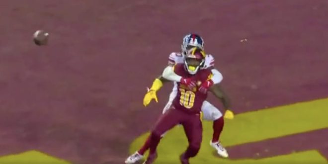 Commanders Screwed By Uncalled Pass Interference on Darnay Holmes