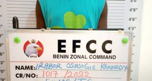 EFCC arrests 21-year-old man for duping German woman of ?17,000 after offering to help her recover ?68k from a fraudster