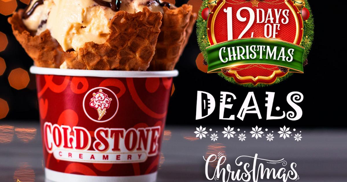 Enjoy 12 days if creamy Christmas offers with Cold Stone this December!