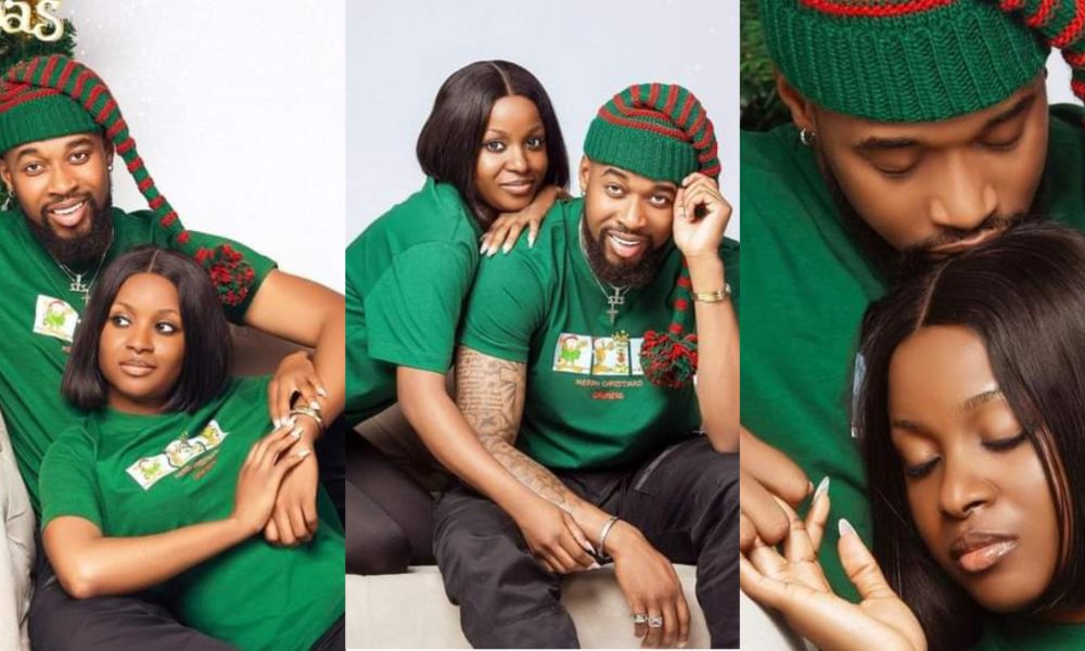 Fans React As Sheggz, Bella Spends First Christmas Together (Photos)