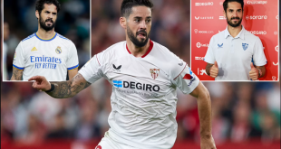 Former Real Madrid star, Isco terminates Sevilla contract after four-month?spell