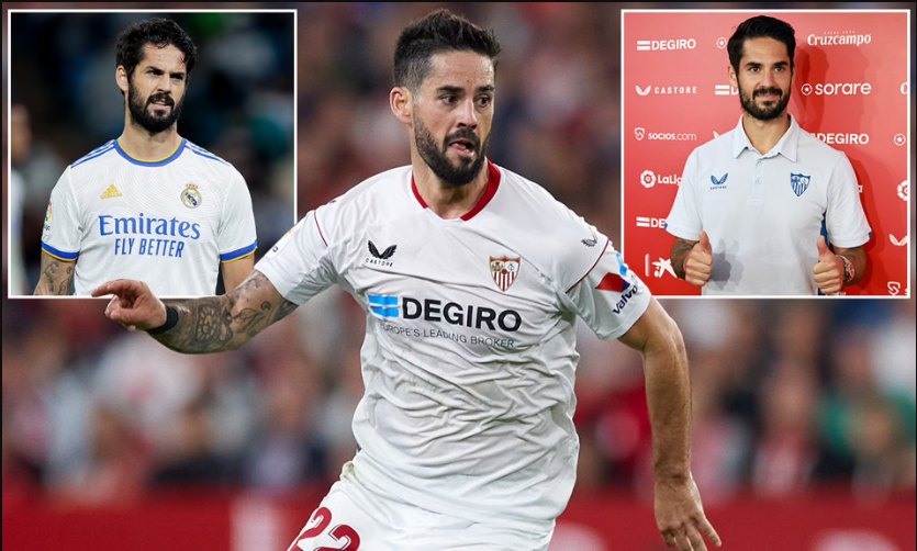 Former Real Madrid star, Isco terminates Sevilla contract after four-month?spell
