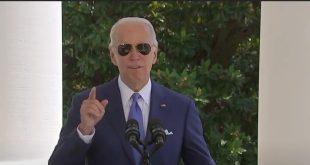 Joe Biden discusses the good things that his economy has accomplished at the White House