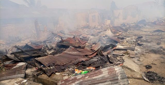 Kerosene explosion leaves many houses destroyed in Rivers state (photos)
