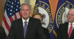 Kevin McCarthy snaps at a reporter.