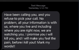 Lagos police PRO reacts after lady shares death threat message she received from a random number