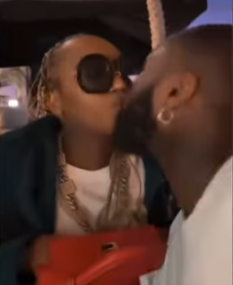 Lovely video of Davido and Chioma sharing a kiss in Qatar