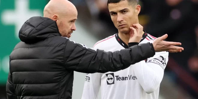 Manchester United coach, Erik ten Hag breaks his silence on Cristiano Ronaldo