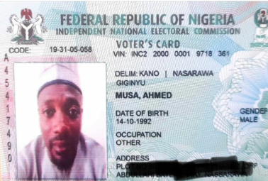 Nigerians react in disbelief after football star Ahmed Musa shared a photo of his PVC with his year of birth reading 1992