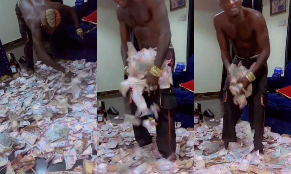 Portable Shows Off ‘Huge Cash’ Sprayed On Him By Fans