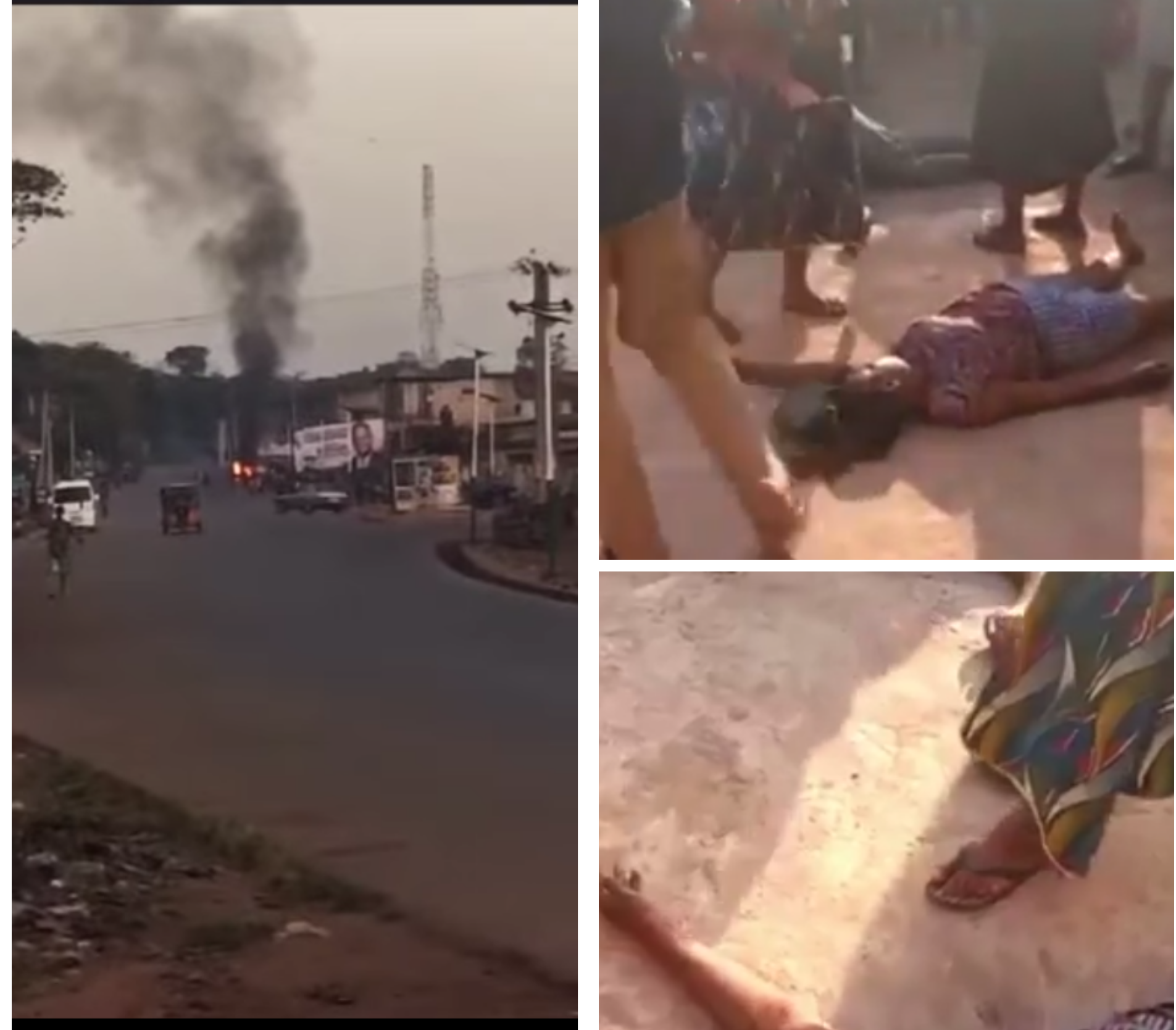 Sit-at-home: Gunmen kill pregnant woman and others, burn police van in Enugu (video)
