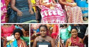 Three young virgins initiated into womanhood in Rivers community