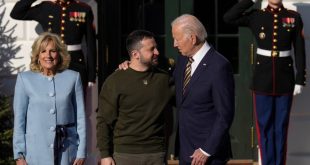 Ukraine?s president Zelenskyy visits Joe Biden at White House in first foreign trip since Russian invasion 300 days ago (video)