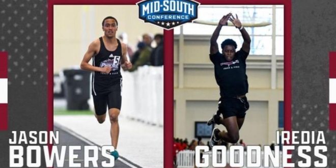 ATHLETICS: Goodness Iredia named Mid-South Conference Field Athlete of the Week