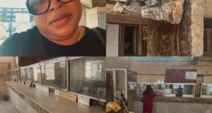 Actress Kemi Afolabi decries the poor state of the Ikoyi post office (video)