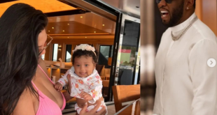 Billionaire mogul, Diddy took two baby mamas and his girlfriend on a New Year Yacht cruise to St Barths (photos)
