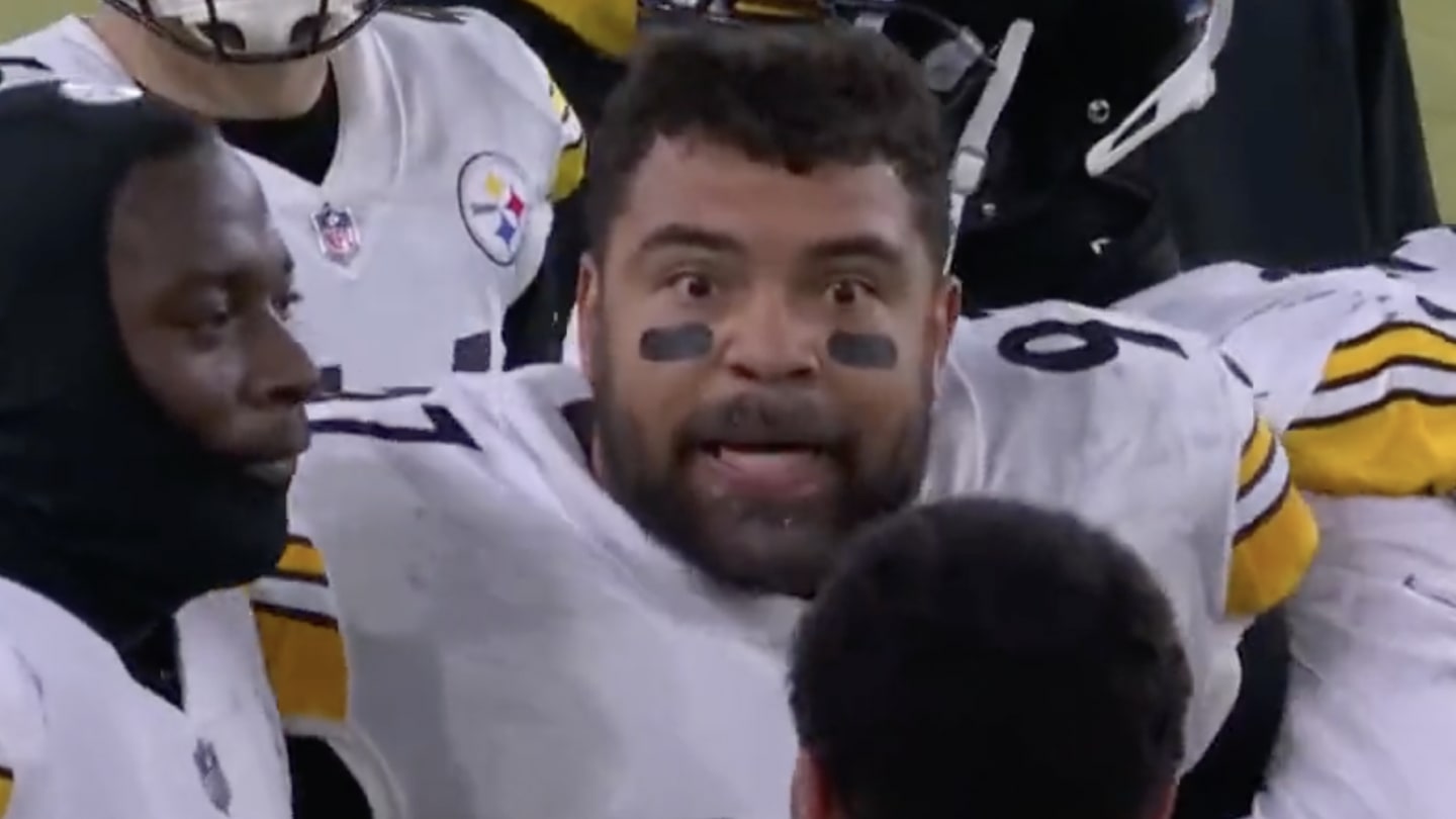 Cam Heyward Was Mad on the Sideline After a Questionable Penalty Resulted in a Ravens Touchdown