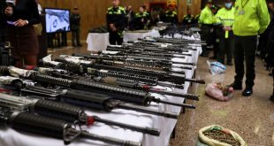 Colombian police seize weapons in ‘important blow’ to armed group