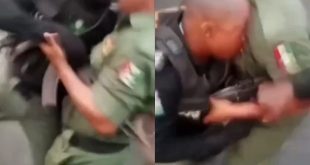 Fight breaks out as soldiers try to disarm police taskforce in Lagos (video)