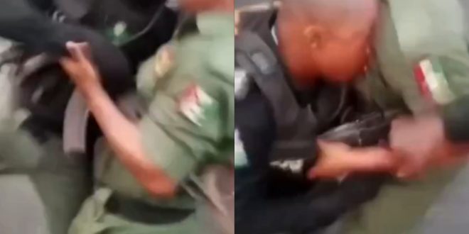 Fight breaks out as soldiers try to disarm police taskforce in Lagos (video)