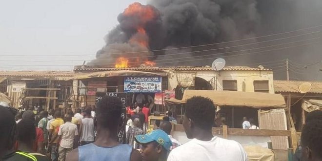 Fire guts warehouse, destroys over N50m goods in Aba