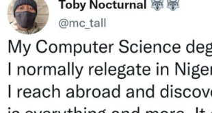 I discovered that my computer science degree that I relegated in Nigeria opens doors abroad - Nigerian man expresses gratitude after relocation