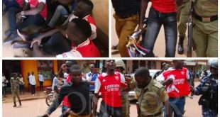 Jubilant Arsenal fans arrested in Uganda for holding