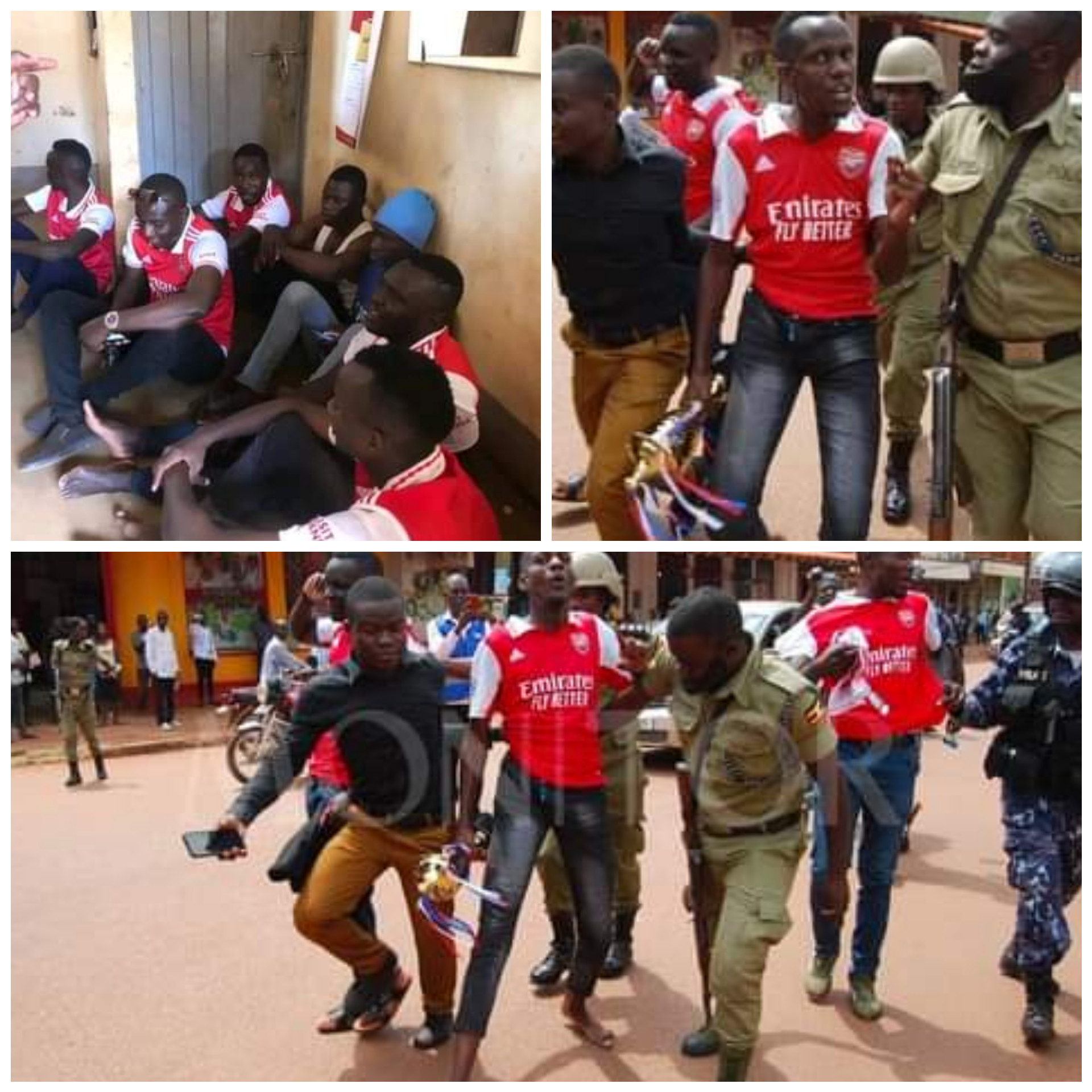 Jubilant Arsenal fans arrested in Uganda for holding