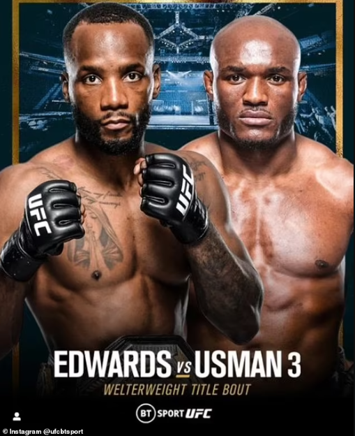 Leon Edwards vs. Kamaru Usman trilogy fight set for March 18