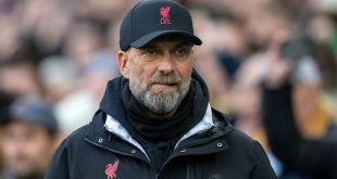 Liverpool manager Jurgen Klopp looks on ahead of the Premier League match between Brighton & Hove Albion and Liverpool on 14 January, 2023 at the Amex Stadium in Falmer, United Kingdom.