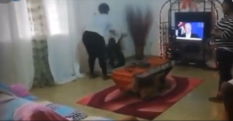 Mother caught on camera flogging her daughter who disappeared for two weeks during the December holiday (video)