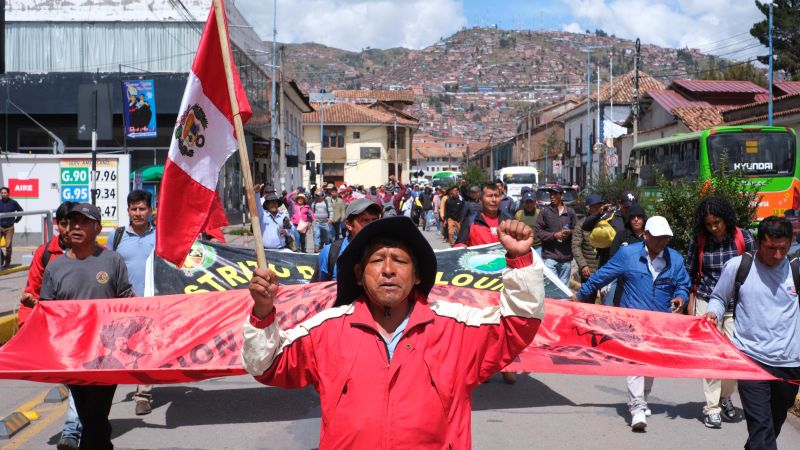 Peru braces for protests as thousands of police officers prepare to guard capital | CNN