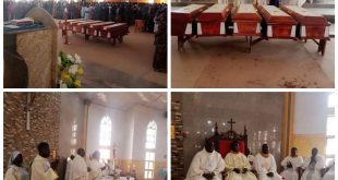 Photos from the burial of five residents killed by kidnappers in Kaduna